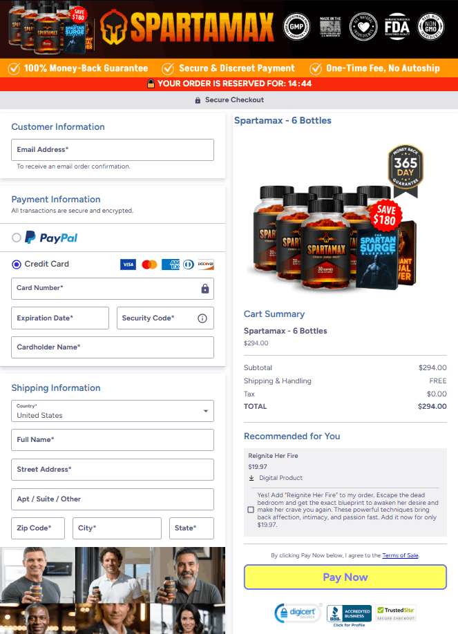 spartamax-checkout-page